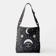 Kool zwart-wit Boho oog ontwerp