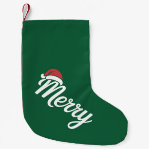 Kool Zwarte Kerstmis Kerstman Muts Kleine Kerstsok