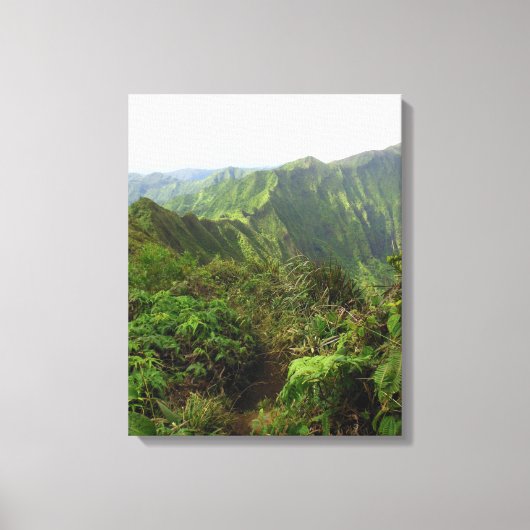Koolau Bergpad Canvas Afdruk (Voorkant)