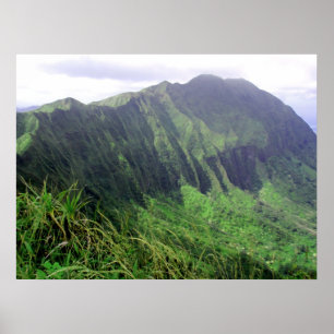 Ko'olau Mountain Ridge Poster