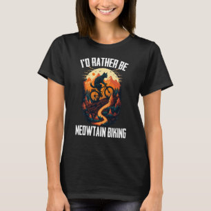 Koolbergfietsen met een mtb-fietser voor mannen t-shirt