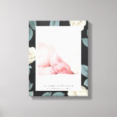 Koolbordpapier Roos Floral Lijst Canvas Afdrukken (Voorkant)