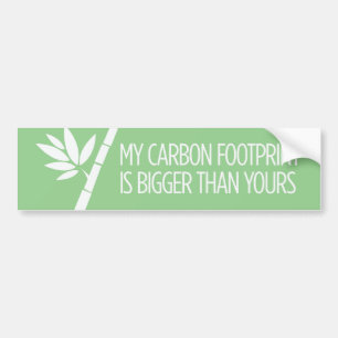 Kooldioxidevoetafdruk Bumpersticker