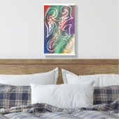 Koole abstracte kunst canvas afdruk (Insitu (Slaapkamer))