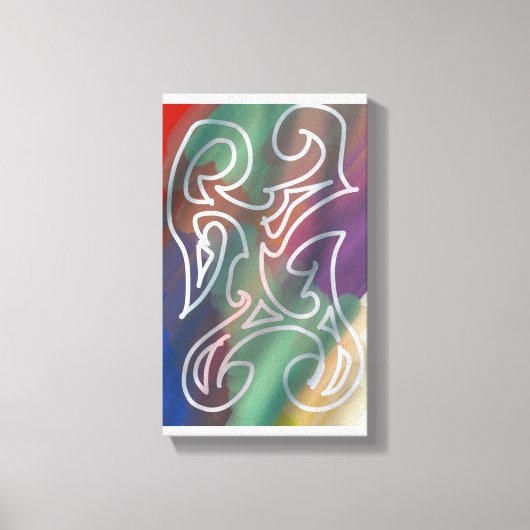 Koole abstracte kunst canvas afdruk (Voorkant)