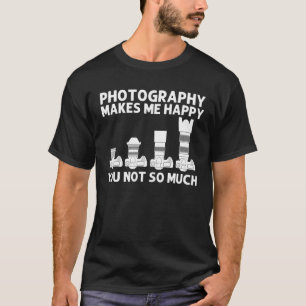 Koolfotografie kunst voor mannen Fotograaf VI T-shirt