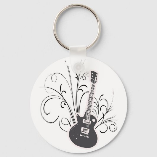 Koolgitaar Sleutelhanger (Voorkant)