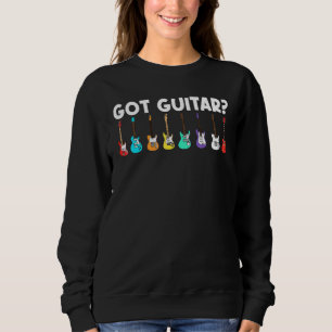 Koolgitaar voor mannen Akoestische gitarist band Trui
