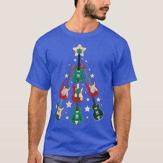 Koolgitaarkerstboom voor muziekoverhemden Funny T-shirt