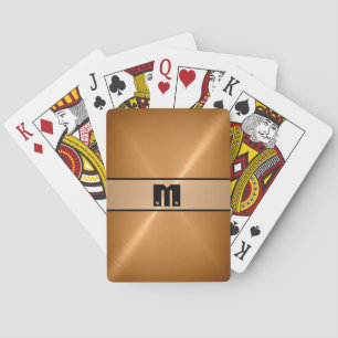 Koolglanzend Roestvrij staal Metaal 2 Pokerkaarten