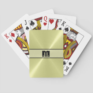 Koolglanzend Roestvrij staal Metaal 4 Pokerkaarten