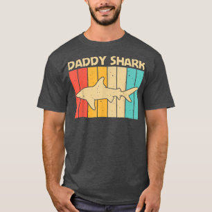 Koolhaaienontwerp voor mannen jongens papaverhaai t-shirt