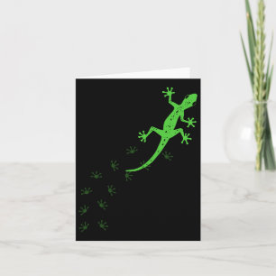 Koolhagedis ontwerp voor mannen Gecko Pet Animal Kaart