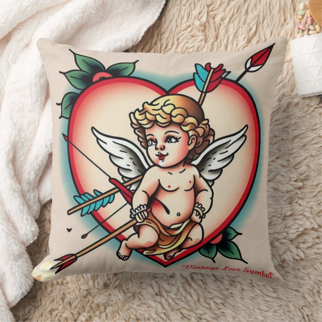 Koolhart- en Cupido-kunst Kussen (Deken)