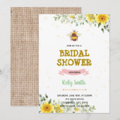 Koolhoningbijenborsteluitnodiging Bedankkaart (Voorkant / Achterkant)