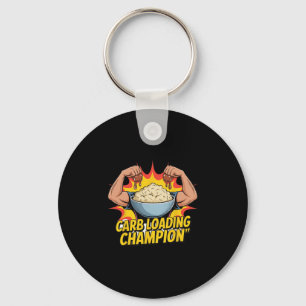 Koolhydraat Laad Kampioen Grappige Thanksgiving Aa Sleutelhanger