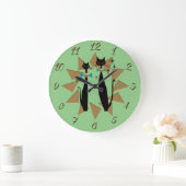 Koolkatten uit de middeleeuwen van de Retro Atomic Grote Klok (Huis)