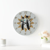 Koolkatten uit de middeleeuwen van de Retro Atomic Grote Klok (Huis)