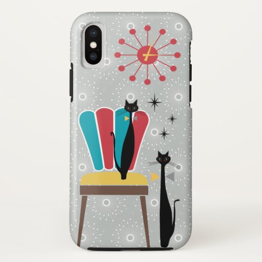 Koolkatten uit de middeleeuwen van het atoomtijdpe Case-Mate iPhone case (Achterkant)