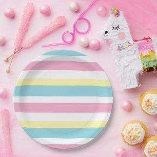 Koolkleurstrips Papieren Bordje