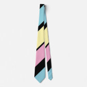 Koolkleurstrips Stropdas (Voorkant)