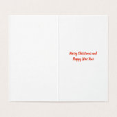 Koollie Rough Kersthond & Green Bow Small Kaart (Binnenkant ongevouwen)