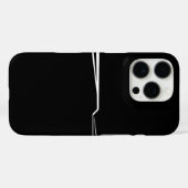 Koolontwerp in zwart-wit Case-Mate iPhone case (Achterkant (horizontaal))