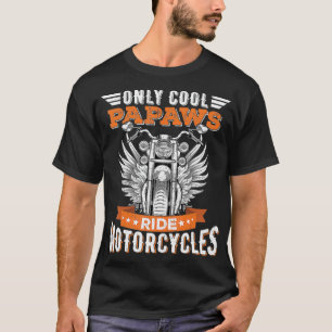 Koolpootpapierrijdende motorfietsen Bike Cycling v T-shirt