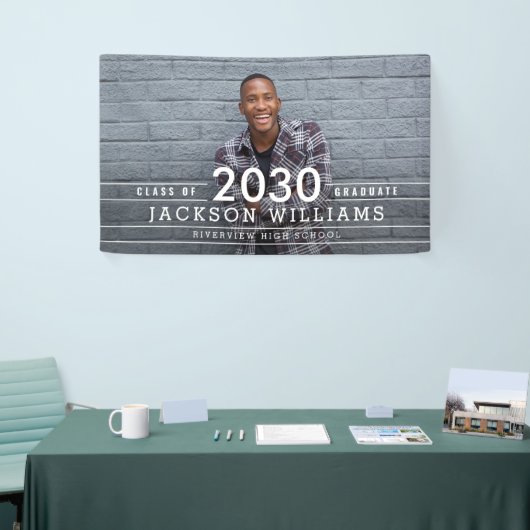 Koolrasters EDITABLE KLEUR Afstuderen Banner (Beurs)