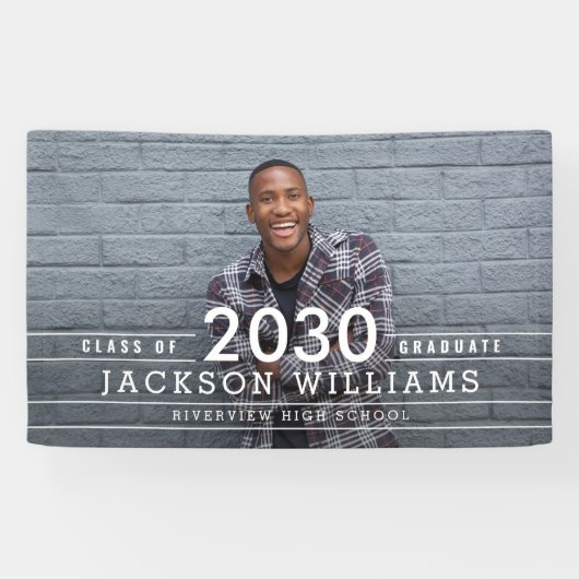 Koolrasters EDITABLE KLEUR Afstuderen Banner (Horizontaal)