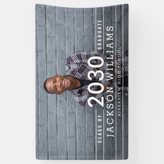 Koolrasters EDITABLE KLEUR Afstuderen Banner (Verticaal)