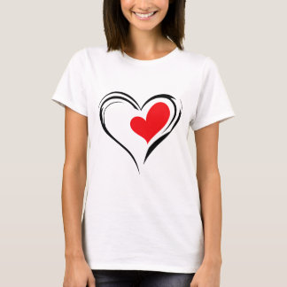 Koolrode Hart – Minimalistische Romantische Liefde T-shirt
