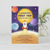 Koolruimte Eerste reis rond de eerste zonsverjaard Kaart (Staand voorkant)