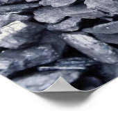 Koolstapel, onlangs gewonnen uit stripmijn poster (Hoek)