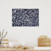 Koolstapel, onlangs gewonnen uit stripmijn poster (Keuken)