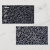 Koolstapel, onlangs gewonnen uit stripmijn visitekaartje (Voorkant / Achterkant)