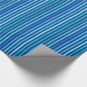 Koolstaven - Kobalt en Sky Blue Cadeaupapier (Hoek)