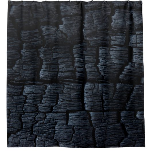 Koolsteenas gebrand achtergrond douchegordijn (Voorkant)