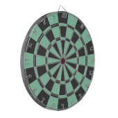 Koolsteengrijs en -steen dartbord (Voorkant Links)