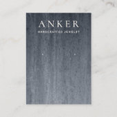 Koolsteengrijs veroudering visitekaartje (Voorkant)