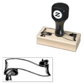 Koolstof / banner / Etiket Rubberstempel (Gestempeld)