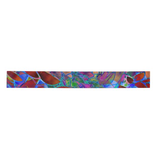 Koolstof Floral Abstract Glas in lood Lint (Voorkant)