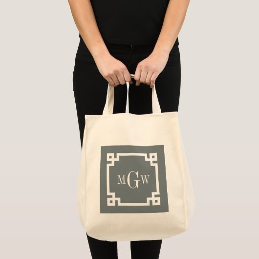 Koolstof — Griekse sleutel #2 omhuld 3 i-minimonog Tote Bag (Voorkant (product))