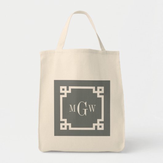 Koolstof — Griekse sleutel #2 omhuld 3 i-minimonog Tote Bag (Voorkant)