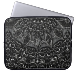 Koolstof Mandala-laptophoes Laptop Sleeve