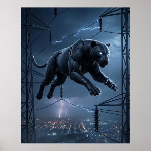 Koolstof Panter Speurtijd Poster (Voorkant)