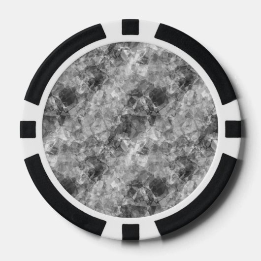 Koolstof, ruw textiel pokerchips (Voorkant)