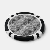 Koolstof, ruw textiel pokerchips (Enkel)