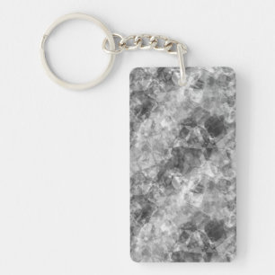 Koolstof, ruw textiel sleutelhanger