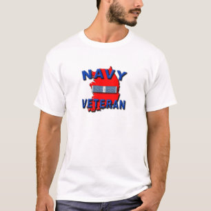 Koolstof uit de Koreaanse oorlogsveteraan, NAVY T-shirt
